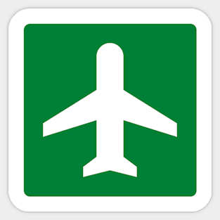 Airport Sign Sticker